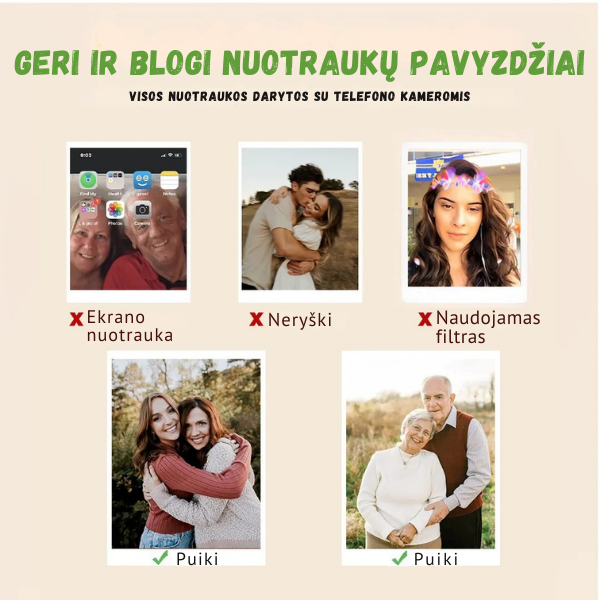 Personalizuotas žiedas su nuotrauka ir gimimo mėnesio akmenėliais